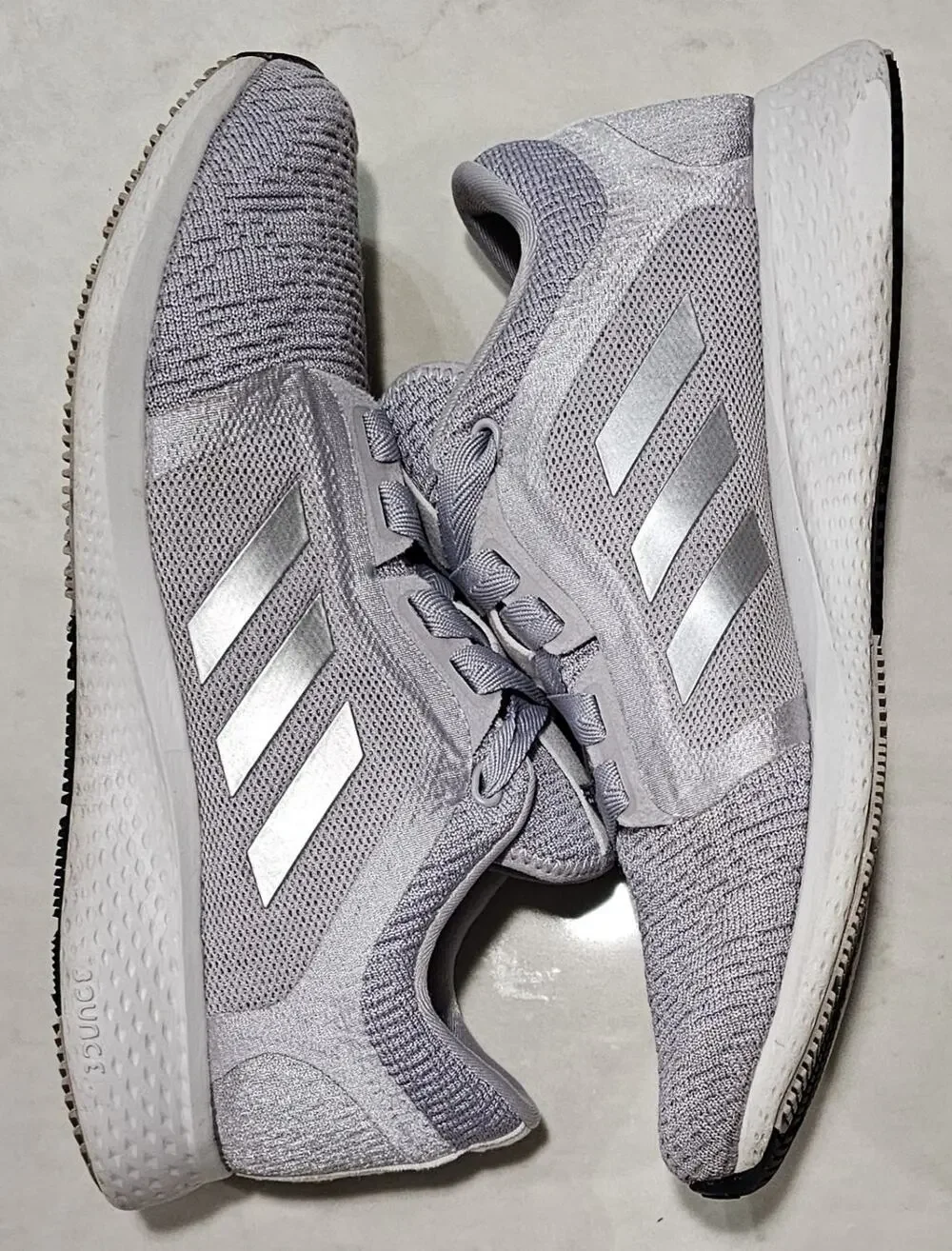 Adidas Edge Lux 4 Bounce Grey Silver Women's Size 8.5 Running Shoes FW9260